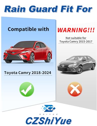in-Channel Window Rain Guards Fit for Toyota Camry 2018 2019 2020 2021 2022 2023 2024 Low Profile Rain Guard Side Window Deflectors Window Visor Vent Visors Vent Shades Car Accessories - size: Fit for 2018-2024 Toyota Camry