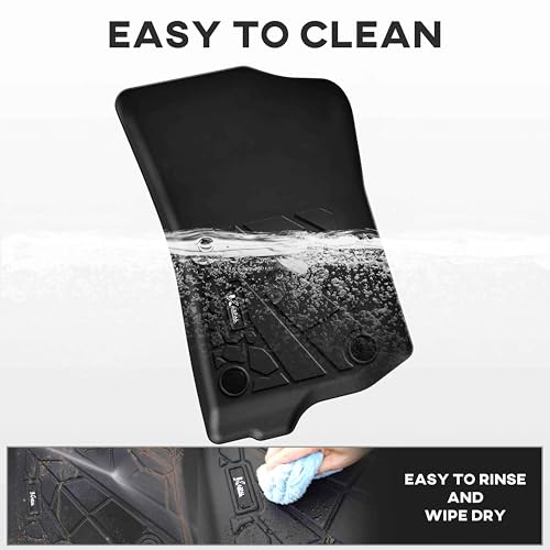 KARPAL Floor Mats & Truck Bed Mat for 2020-2025 2026 Jeep Gladiator JT, All Weather TPE Custom Fit Floor Liners Car Mats Accessories, Front & 2nd Row & Cargo Liner - style: 2020-2026 | For Jeep Gladiator | Combo Set
