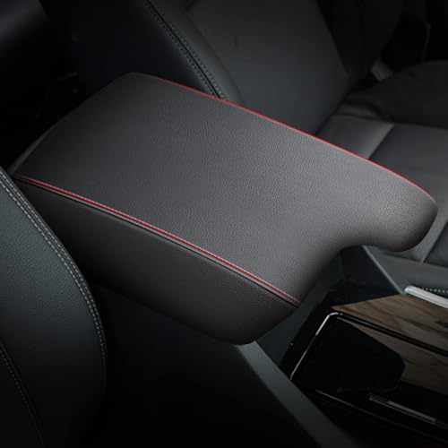 AOMSAZTO Armrest for Honda Accord 2013-2017 Black with Red Stiches - color: black