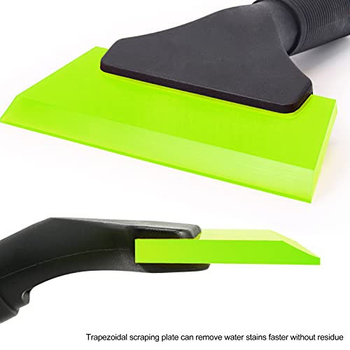 EHDIS Small Squeegee 5 inch Rubber Window Tint Windshield Scraper for Car,Glass, Mirror, Shower, Door,Bathroom Cleaning (Green) - color: Green