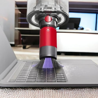 Self-Cleaning Soft Dust Brush Attachment Compatible with Dyson V7, V8, V10, V11, V15 – Scratch-Free Bristles for Delicate Surfaces – Premium Dusting Tool for Home and Car Cleaning - style: Scratch-Free Dusting