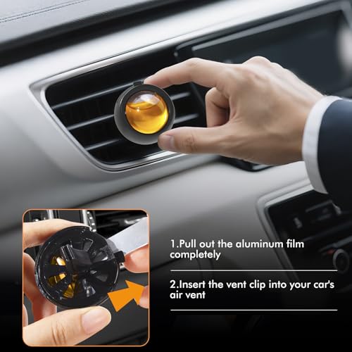 Car Air Freshener Vent Clips, Hawaiian Scent, 6 Pack, Long Lasting Scent Up to 180 Days