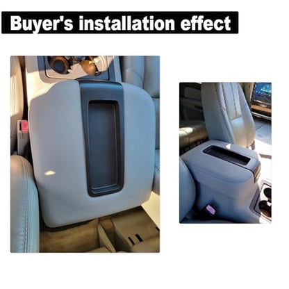 GXARTS Jump Seat Armrest Cover Center Console Cover Gray Fit for Chevy Avalanche Suburban Tahoe Silverado 1500 2500 3500 HD GMC Yukon Sierra 1500 2500 3500 HD 2007 2008 2009 2010 2011 2012 2013 2014 - color: Gray