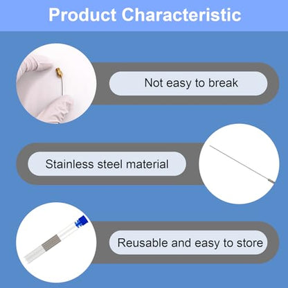 10Pcs 3D Printer Nozzle Cleaning Kit Needles 0.2mm, 3D Printer Nozzle Cleaner Stainless Steel Nozzle Cleaning Tool Kit for Ender 3,MK8,V6,Prusa,k1 3D Printer Extruder Nozzle, (Total Length: 55mm) - style: 10Pcs 3D Printer Nozzle Cleaning Needles 0.2mm