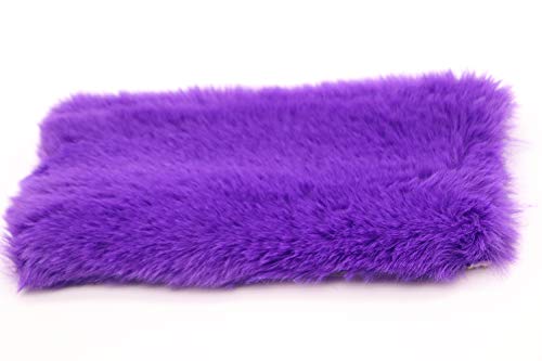 Pinbola 5pcs in 1 Set Faux Wool Steering Wheel Cover Soft Fluffy Handbrake Cover & Gear Shift Cover & 2pcs Seat Belt Shoulder Pads Warm Universal Fit for 15 Inch (Purple) - color: Purple