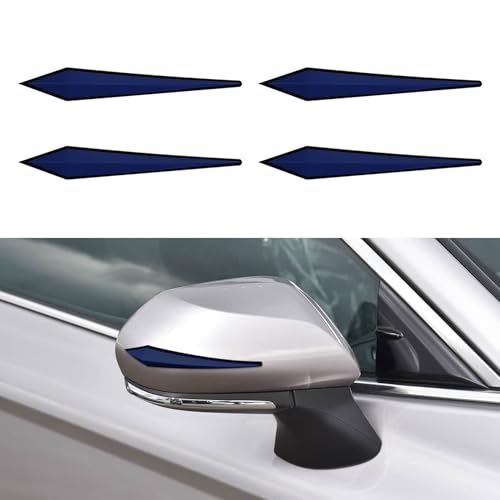 4PCS Car Door Edge Guard Protector, Car Door Bumper Guards, PVC Anti-Scratch Bumper Trim Strips, Auto Accessories Vehicle Body Self Adhesive Protector Strips Universal for Most Vehicles (Blue) - color: Blue