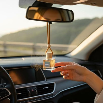 4 Pack Air fresheners | Long lasting car air fresheners, Hand-made in USA | Small room diffuser | Small Business Woman Owned. (Fresh & Earthy Mix SQ) - style: Fresh & Earthy Mix SQ