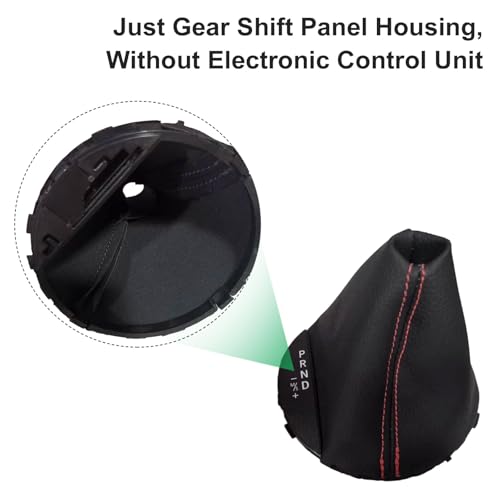 Automatic Transmission Gear Shift Boot PU Leather Shift Selector Gaiter Boot with Red Thread for Mini Cooper/Cooper S Countryman R60 Paceman R61 2010 2011 2012 2013 2014 2015 2016 25169803426
