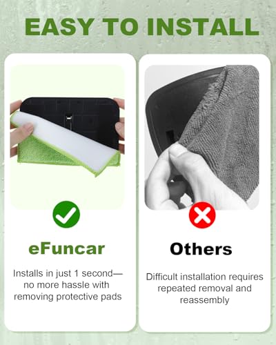 5PACK Microfiber Pads 6 * 4inch Replacement Heads Cover for Pivot Windshield Cleaner Tool, Car Windshield Cleaner Tool Pads, Washable Reusable Triangle Heads (Green), Handle Not Included