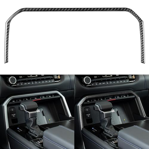 NVCNX Real Premium Carbon Fiber for Toyota Tundra 2022-2026 / Sequoia 2023-2026 2024 2025 Truck Pickup SUV Car Center Console Frame Cover Interior Trim Accessories Thick Overlay Sticker Decal 1PC - color: Center Console Frame Trim