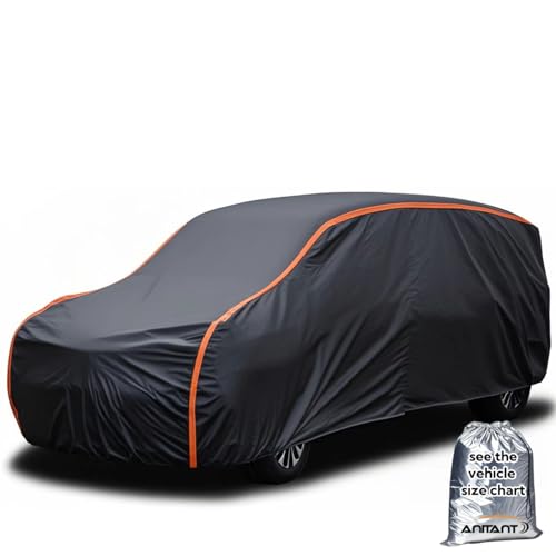 Super Lightweight Large Van Cover,Waterproof All Weather Car Cover Rain UV Protection Full Exterior Covers Fit Van Up to 228”Lx72 Wx72 H - color: Black(Air Pro), size: Size 20: MiniVan 2 (Under 229")