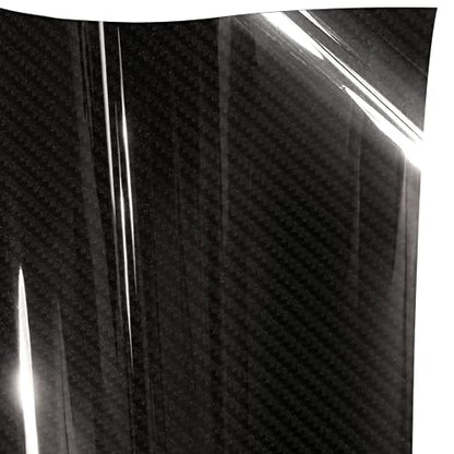 VViViD+ True Gloss Carbon Black, Vinyl Wrap Film Roll (1ft x 5ft) - size: 1ft x 5ft