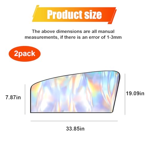 2PCS Car Side Window Sun Shade, UV Protection Car Windshield Window Cover, Magnetic Auto Front Seat Privacy Curtain for Baby, Universal Camping Accessories for Block Sunlight (Front) - size: Front