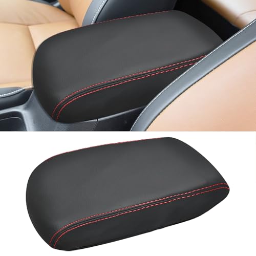 Compatible with Center Console Armrest Cover for Toyota RAV4 2013 2014 2015 2016 2017 2018 Leather Arm Rest Storage Box Lids Cushion Protector Pad - size: RAV4 2013-2018