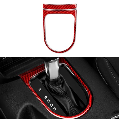 Car Gear Frame Panel Sticker Carbon Fiber Decal for Ford Mustang 2015 2016 2017 2018 2019 2020 2021 2022 2023 Accessories - color: Gear Frame Panel