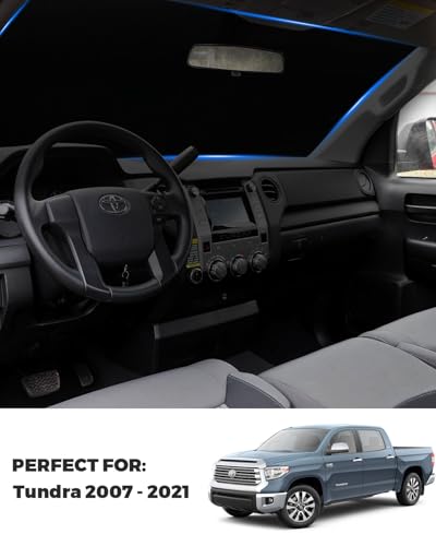 2026 Upgrade Front Windshield Sunshade fit for Toyota Tundra 2007-2021 Reflector Foldable Car Shade Automotive Windshield Sunshades for Toyota Tundra Windshield Sun Shade |Keeps Your Vehicle Cool| - size: Fit for Toyota Tundra 2007-2021