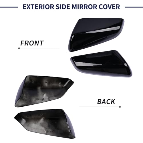 Exterior Side Mirror Cover Driver & Passenger Side Compatible with Chevrolet Equinox GMC Terrain 2018-2023 Rearview Mirror Cap Left & Right Side Replace 23406416 23406417 84225386 84225387 - size: Left & Right Side