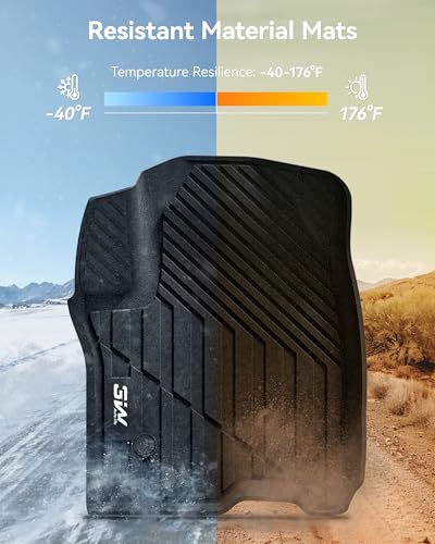 3W Floor Mats & Cargo Liner Fit for 2021 2022 2023 2024 2025 2026 Chevy Tahoe/GMC Yukon/Cadillac Escalade 7 Seat, TPE All Weather Custom Fit Car Accessories Heavy Duty Rubber Full Set Trunk Mats - size: Chevy Tahoe Floor Mats & Cargo Liner