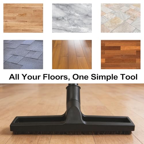ANBOO 32mm 1 1/4 inches Vacuum Hardwood Floor Attachment Accessories Deluxe Extra Large Hardwood Brush 1-1/4inch Multi Surface Vacuum Attachments 360 Degrees Swivel Head Hard Floor Brush - size: 1pcs Hardwood Brush
