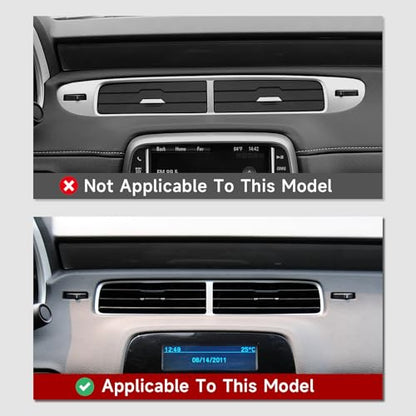Carbon Fiber Decal Car Center Air Vent Sticker Interior Trim for Chevrolet Camaro 2010 2011 Accessories - color: Air Vent