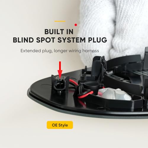 Compatible with Hyundai Tucson Driver Side Mirror 2016 2017 2018 2019 2020 2021 - Left Side Mirrors Replacement Glass with Blind Spot System, Power Heated - color: Driver Side(Blind Spot)