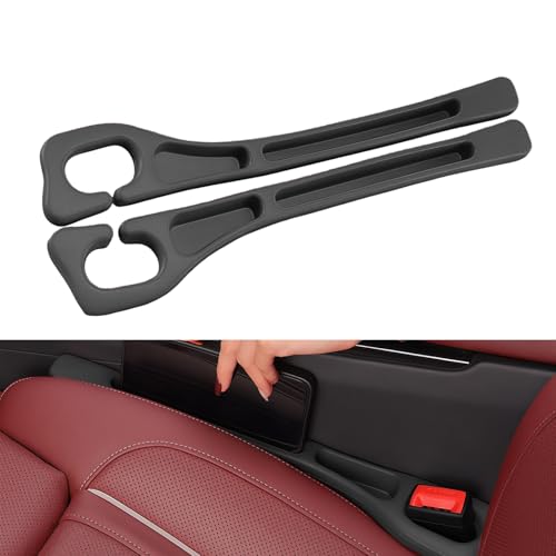 Car Seat Gap Filler Organizer 2 PCS Black Universal Seat Gap Plug Blocker Anti-Drop Console Catcher Phone Keys Storage for Car Truck SUV Auto Accessories Style1 - size: Style 1