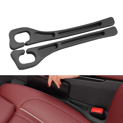 Car Seat Gap Filler Organizer 2 PCS Black Universal Seat Gap Plug Blocker Anti-Drop Console Catcher Phone Keys Storage for Car Truck SUV Auto Accessories Style1 - size: Style 1