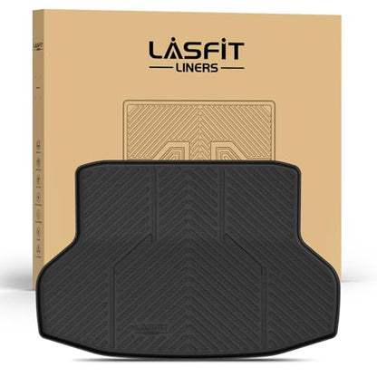LASFIT Trunk Mat for Honda Civic Sedan 2016-2021, All Weather TPE Custom Fit Trunk Liner Trunk Tray Cargo Mat Cargo Liner Cargo Tray (Not for Hatchback/Coupe) - style: 1）For Honda Civic | 2016-2021 | Trunk Mat