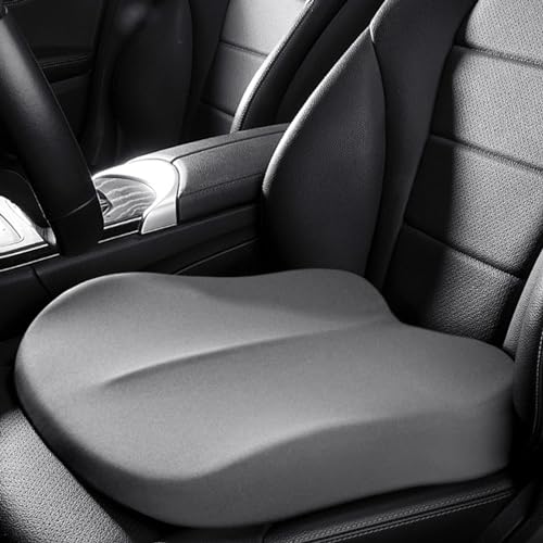 Car Seat Cushion, Memory Foam Car Seat Cushion, Cushions for Sciatica, Pain Relief for Long Sitting, Ergonomic Cushion for Office Chair, Grey - color: Grey