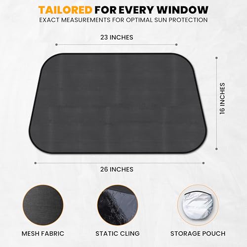 EcoNour Side Window Shades for Baby-4 Pack | Side Window Sunshade for Kids | UV Protection Sun Shades for Kids | Fits Most Camper, Bus, Van, RV, Minivan, Truck, MPV & SUV | X-Large (26"x16") - size: X-large Plus - 4 Pack