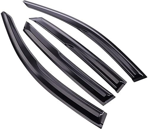 Tape-On Window Visors Deflectors Rain Guards 4 Piece Set ‎Compatible with 2006-2011 Honda Civic 94944 - size: 2006-2011 Honda Civic
