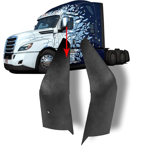 A Pair Black Door Mirror Arm Cover for 2018-2025 Freightliner Cascadia Accessories Driver & Passenger Side Freightliner Cascadia Mirror Cover Semi Truck