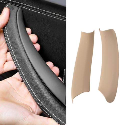 2PCS Beige Driver and Passenger Side Door Pull Handle Covers Compatible with X3 F25 2010-2016 X4 F26 2014-2017 Left and Right Side Handle Interior Pull Handle - color: Beige, size: 2pcs Pull Handle(L+R)