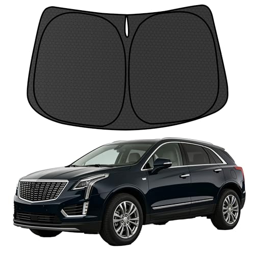 XT5 Customized Windshield Sun Shade for 2017 2018 2019 2020 2021 2022 2023 2024 2025 2026 XT5 Front Window Sunshade Visor Protector Foldable Blocks UV Rays Keep Car Cooler Accessories - size: For XT5 2017-2026