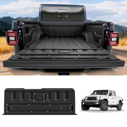 LASFIT Tailgate Mat for Jeep Gladiator 2020-2026, All Weather TPE Tailgate Protector Liner Replacement Accessories Tailgate Cover - style: Gladiator 2020-2026 Tailgate Mat