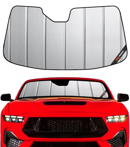 Pigenius Windshield Sunshade for Ford Mustang 2024-2026 Front Window Sun Shade - Safeguard - color: Gray, size: 2024-2026