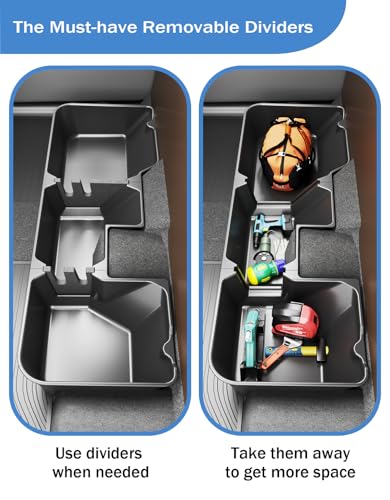 FengYu Under Seat Storage Box - Compatible with 2019-2026 Dodge Ram 1500 Crew Cab (New Body Style),Heavy-Duty Truck Organizer Under Back Seat Organizer Box - size: 2019-2026 Dodge Ram 1500