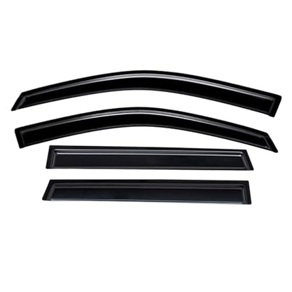 Lightronic Extra Durable Outside-Mount Auto Vent Window Visor, Fits 2010-2017 GMC Terrain, UV Protection Rain Guard, Original Wind Deflector, No-Drill Easy Install, Dark Smoke, 4-Pcs - size: Outside Mount