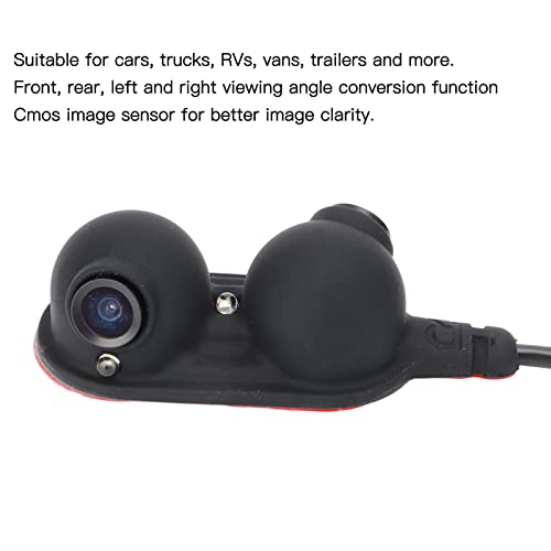 Driver Passenger Side Camera Qiilu Blind Spot Mirrors Car Door Side View Blind Spot Camera HD Night Vision IP68 for Truck RV Van Trailer Emergency Vehicle(Left)