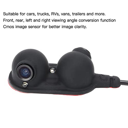 Driver Passenger Side Camera Qiilu Blind Spot Mirrors Car Door Side View Blind Spot Camera HD Night Vision IP68 for Truck RV Van Trailer Emergency Vehicle(Left)