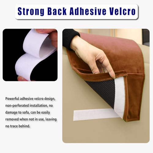 Velvet Recliner Head Pillow with Non-Slip Base - Adjustable Neck Support for Pain Relief in Home, Office and Travel (Pumpkin) - color: Pumpkin