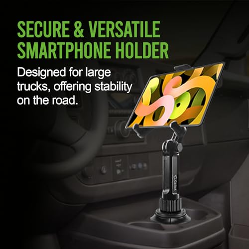 Cellet Cup Holder Tablet Mount, Car Cradle Holder Compatible for All iPad, Pro, Air, Mini Samsung Galaxy Tablet, Amazon Fire Microsoft Surface - style: Tablet Holder Height - 13 in
