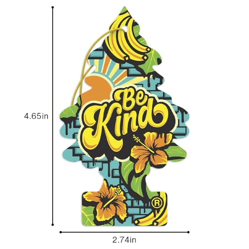 LITTLE TREES Car Air Freshener | Hanging Tree Provides Long Lasting Scent for Auto and Home | 24 Air Fresheners |Be Kind - color: Be Kind