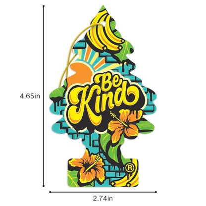LITTLE TREES Car Air Freshener | Hanging Tree Provides Long Lasting Scent for Auto and Home | 24 Air Fresheners |Be Kind - color: Be Kind