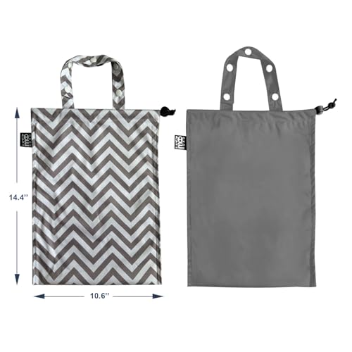 2 Pack Leakproof Car Trash Bags Detachable Waterproof Garbage Bags with Drawstring Hanging Organizer for Back Seat & Travel Grey - color: Grey Wave & Grey