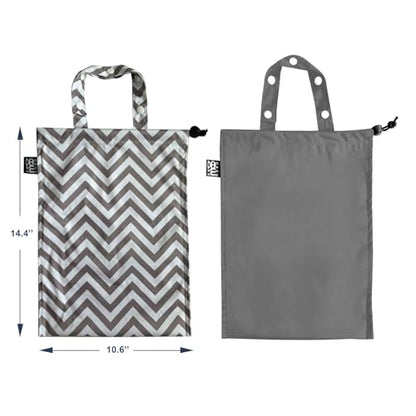 2 Pack Leakproof Car Trash Bags Detachable Waterproof Garbage Bags with Drawstring Hanging Organizer for Back Seat & Travel Grey - color: Grey Wave & Grey