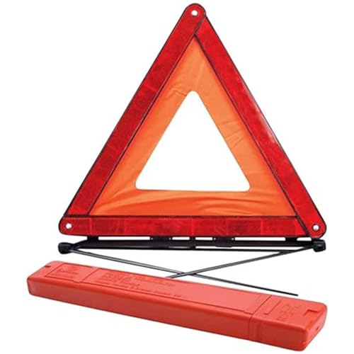 Riloer Visibility Car Emergency Roadside Kit Safety Triangle Warning Kit Car Roadside Emergency Kit with Reflective Warning Triangle Visibility Roadside Vest for Car Trucks
