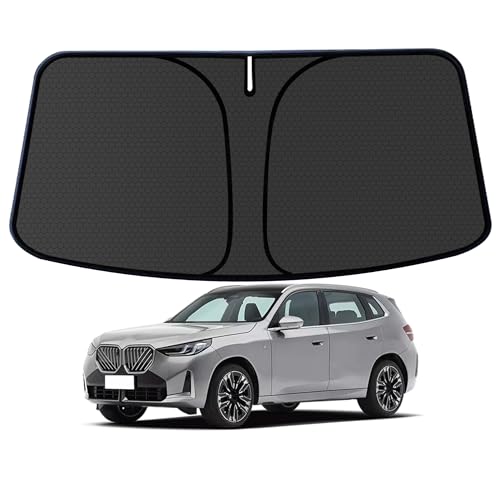 Customized Windshield Sun Shade for BMW X3 2018-2024 2025 2026 Blocks UV Rays Accessories,1:1 Tailored Foldable Thickened Wear-Resistant Front Window Sunshade Visor,Keeps Your Car Cooler - size: FOR BMW X3 2018-2025