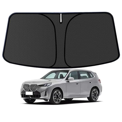 Customized Windshield Sun Shade for BMW X3 2018-2024 2025 2026 Blocks UV Rays Accessories,1:1 Tailored Foldable Thickened Wear-Resistant Front Window Sunshade Visor,Keeps Your Car Cooler - size: FOR BMW X3 2018-2025