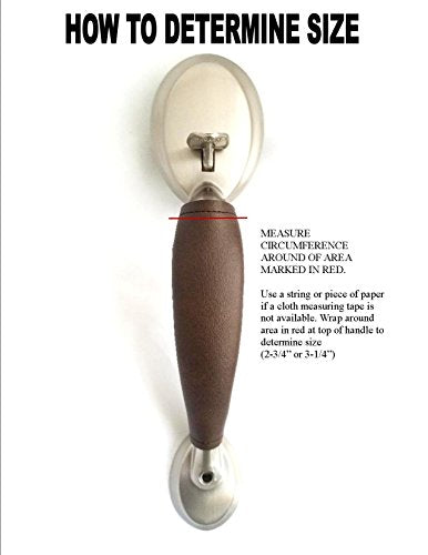 Front Door Handle Cover (Brown, 2-3/4" Circumference) - color: Brown, size: 2-3/4" circumference